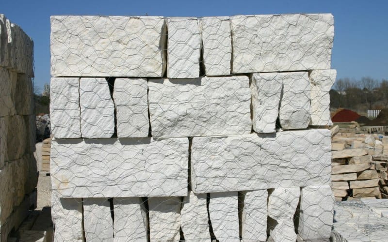 Chopped Building Stone - White Color