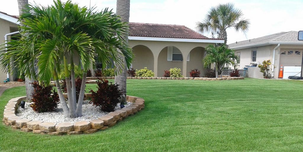 House with Zoysia Turfgrass Installed