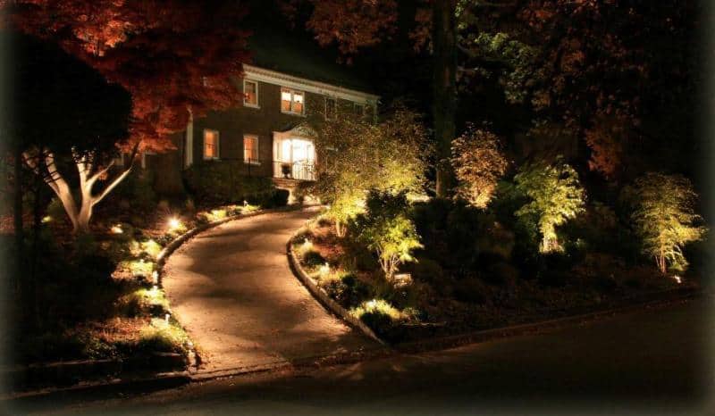 Driveway Outdoor Lighting installed San Antonio